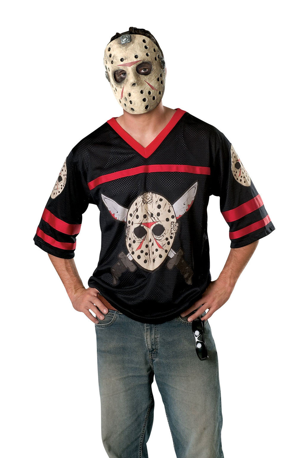 Friday the 13th: Jason Voorhees Adults Hockey Jersey & Mask Costume