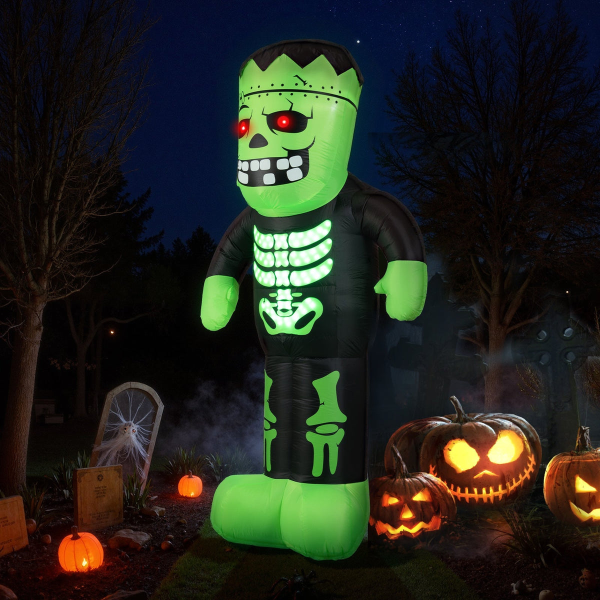 8.4 Feet Tall Halloween Inflatable Decoration Blow up Frankenstein Decoration