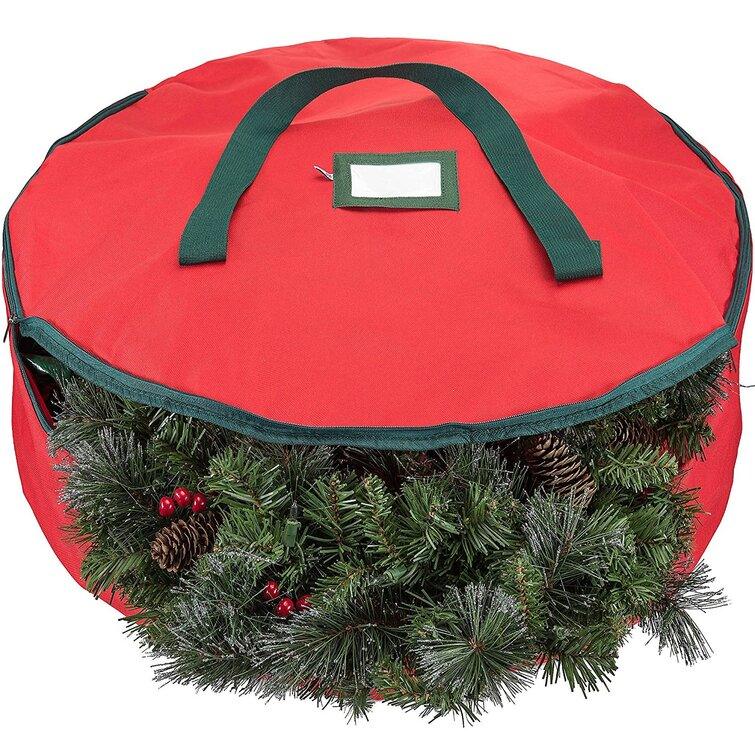 Round Christmas Wreath Storage