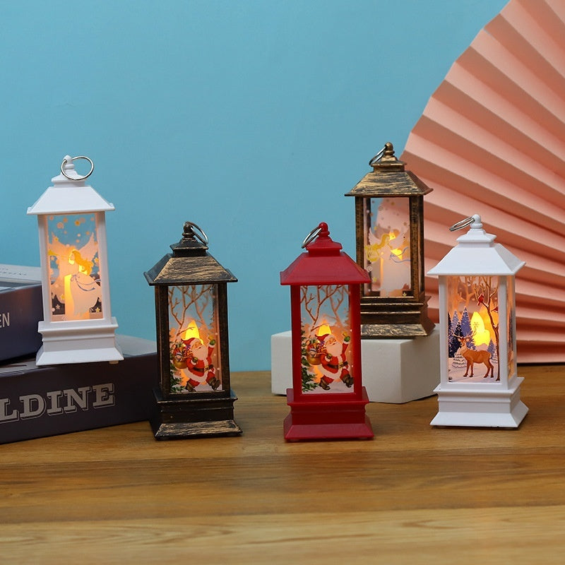 Christmas Santa Claus LED Oil Lamp Night Light