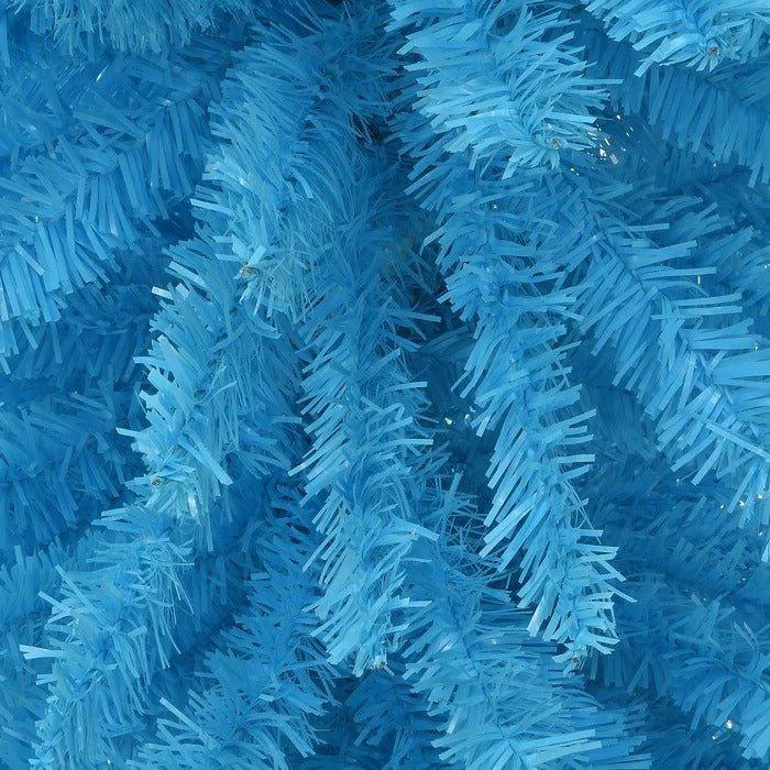 7.5 ft Light Blue Slim Artificial Pine Christmas Tree