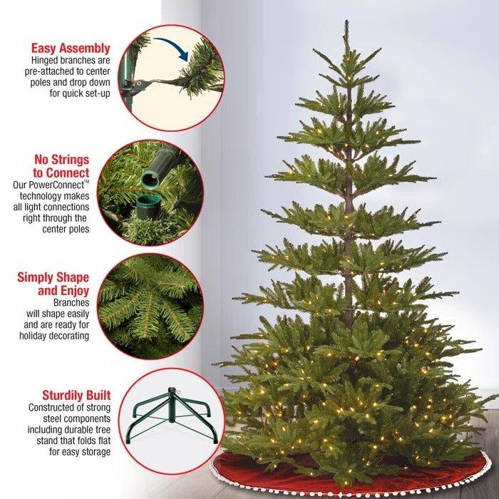7.5 ft PowerConnect Glenwood Fir Pre-Lit Christmas Tree