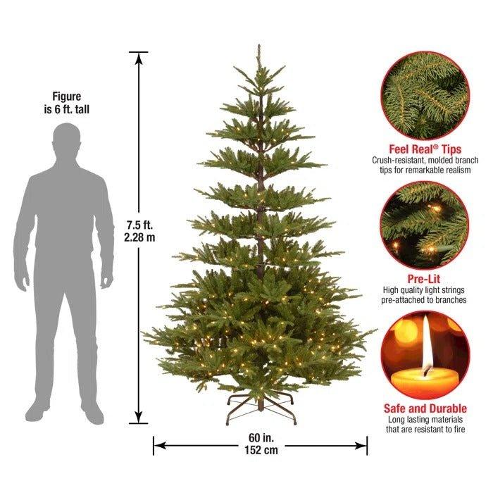 7.5 ft PowerConnect Glenwood Fir Pre-Lit Christmas Tree