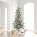 7.5' Lighted Artificial Fir Christmas Tree with 700 Warm White LED Lights & Footswitch