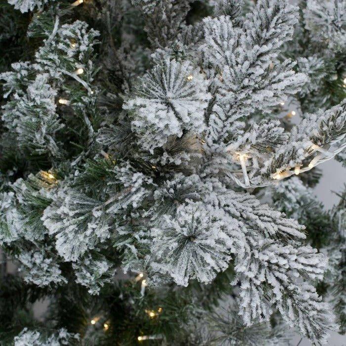 7.5' Lighted Artificial Fir Christmas Tree with 700 Warm White LED Lights & Footswitch