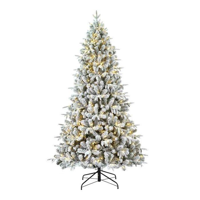 90'' Lighted Artificial Fir Christmas Tree