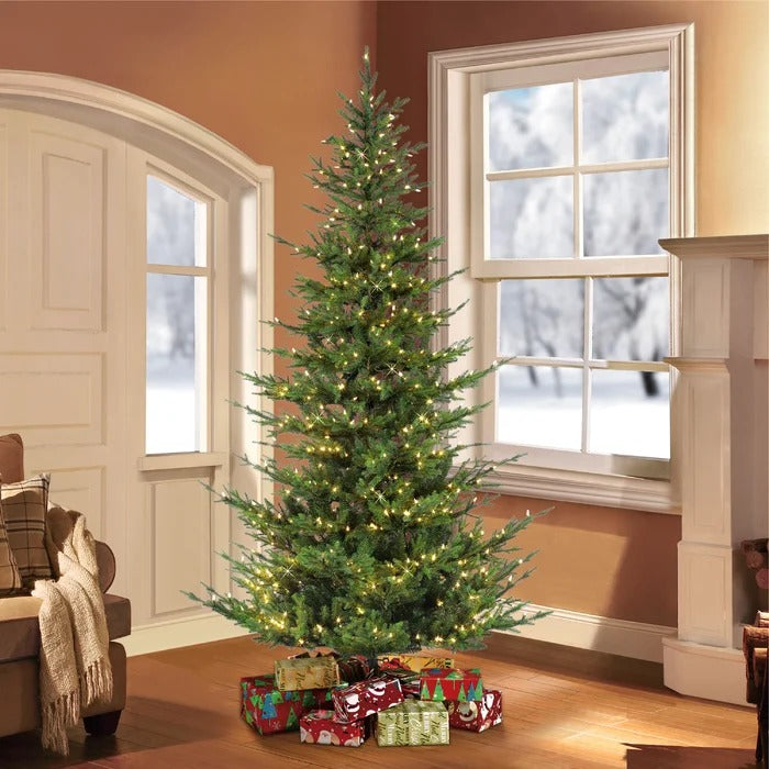 90'' Lighted Artificial Fir Trees Christmas Tree