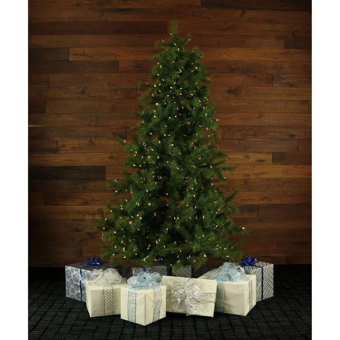 7.5' Lighted Foxtail Pine Artificial Christmas Tree with 900 Clear LED Lights