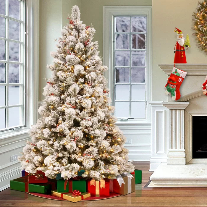 90'' Lighted Artificial Pine Christmas Tree