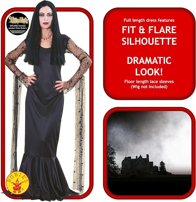 The Addams Family: Morticia Addams Deluxe Women's Costume
