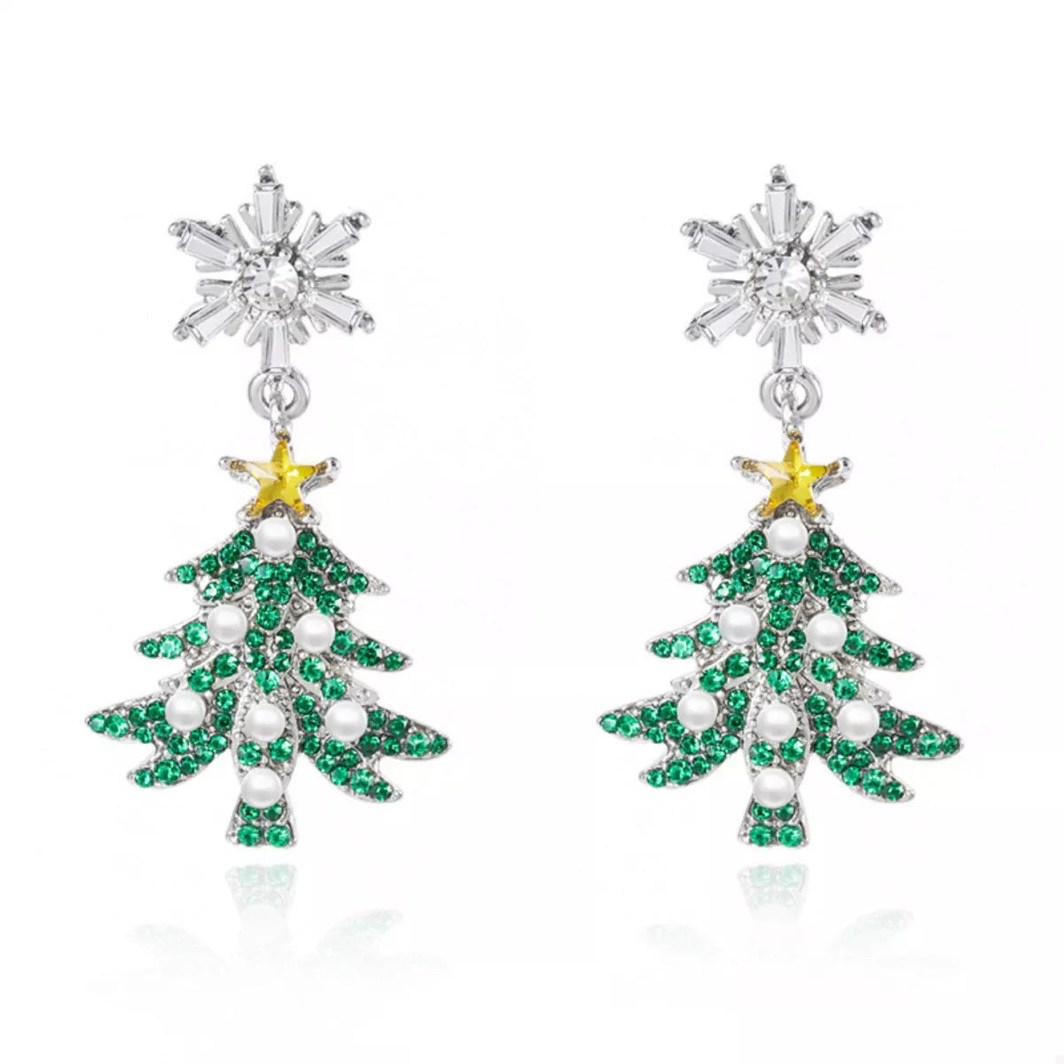 Christmas Tree Drop Earrings