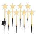 8-Pack Christmas Solar Stake Lights | 64LED Star Pathway Lights with 8 Modes, IP64 Waterproof