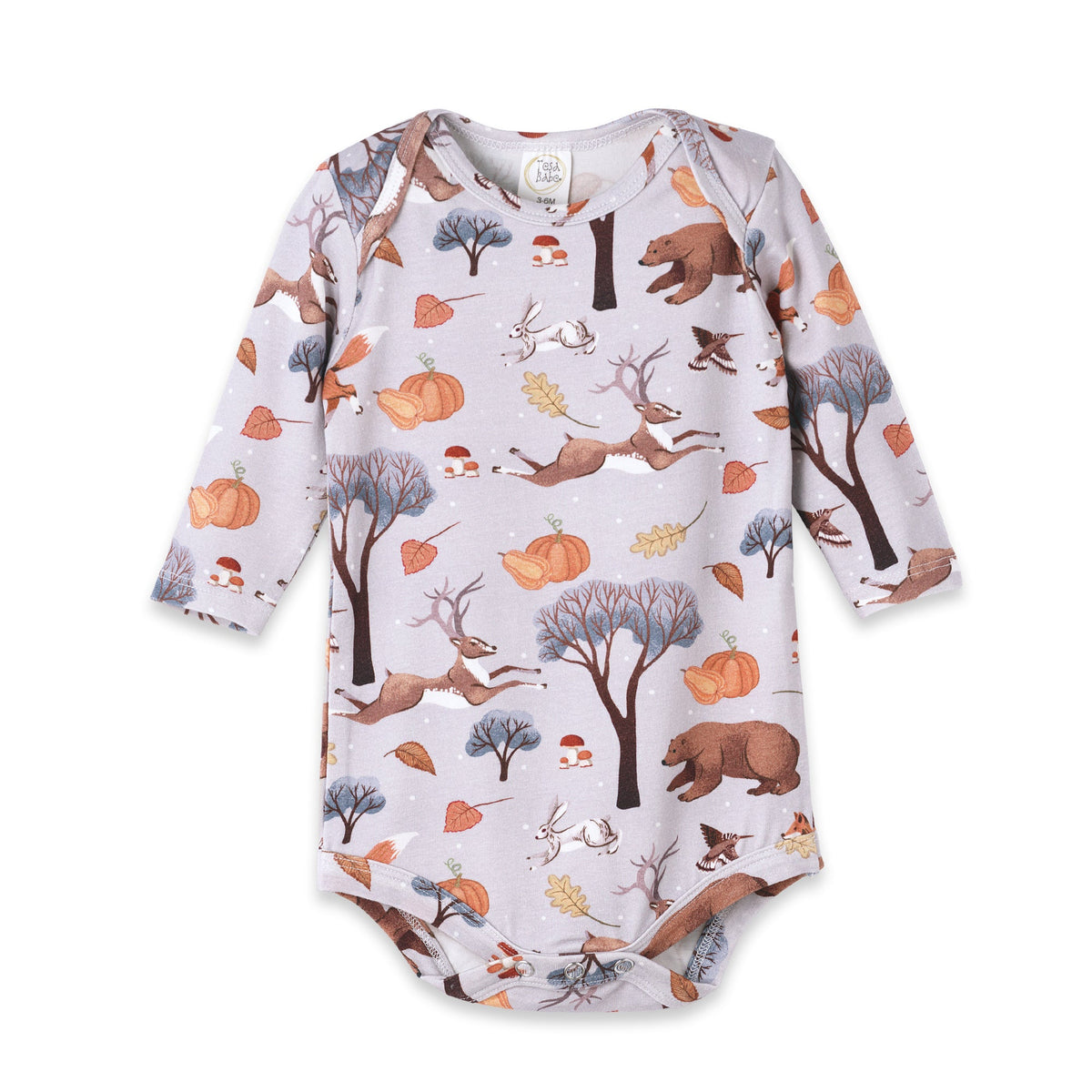 Autumn Woodland Baby Bamboo Bodysuit