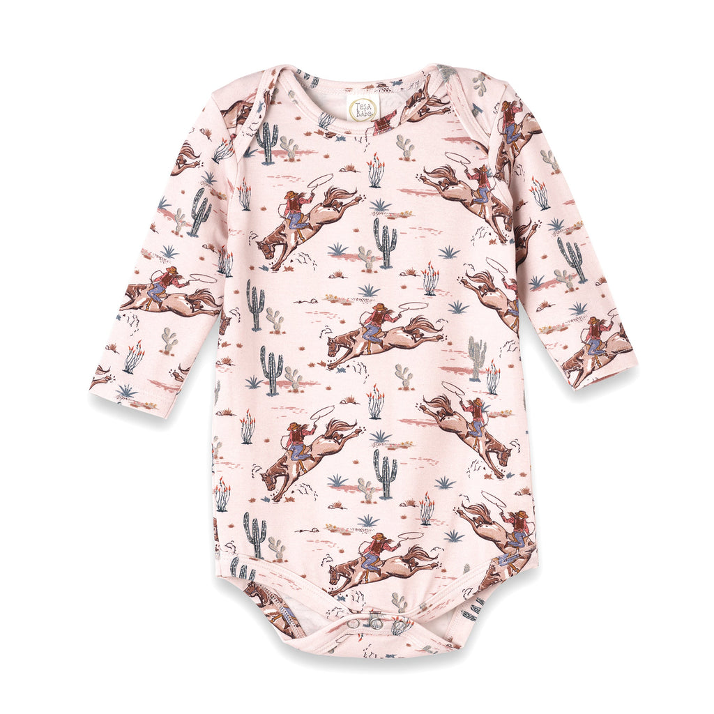 Prairie Princess Baby Girl Western Bamboo Bodysuit 6-12M