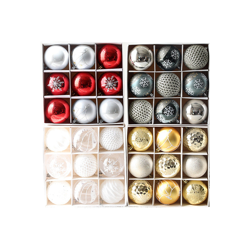 Christmas Ball Set Gift Box Christmas Painting Gift Pack Ball Christmas Tree Decoration Pendant