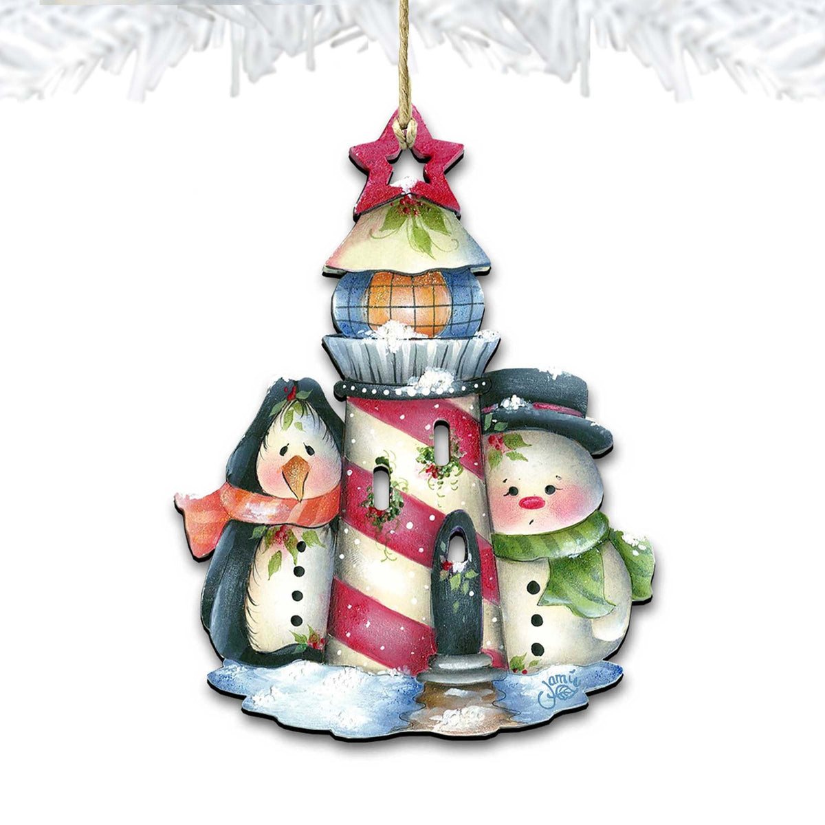 Keepers of The Light Wooden Ornaments by Jamie Mills-Price - Christmas Decor - 8457508