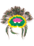 Adult Colorful Feather Peacock Eye Mask