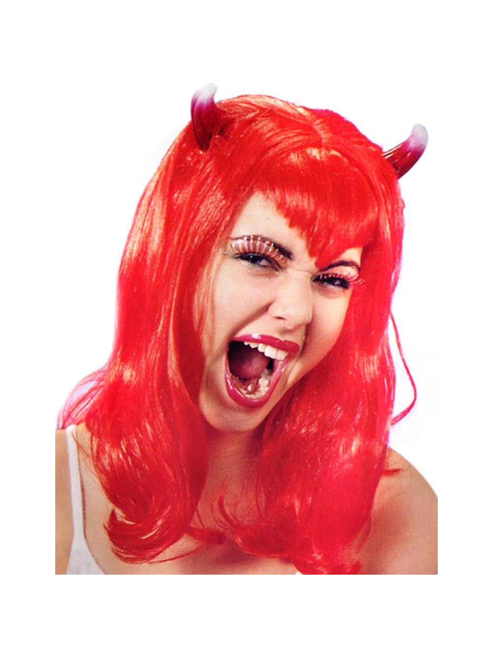 Adult Women's Devilina Wig w/ Horns