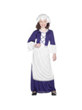 Childs Blue Colonial Girl Costume