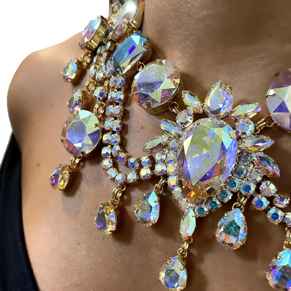 Rhinestone Statement Necklace