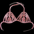 Exaggerated Rhinestone Body Chain Bralette – Luxury Crystal Chest Jewelry for Festivals, Raves & Exotic Clubwear
