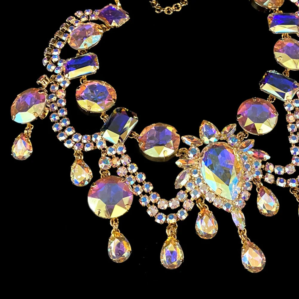 Rhinestone Statement Necklace
