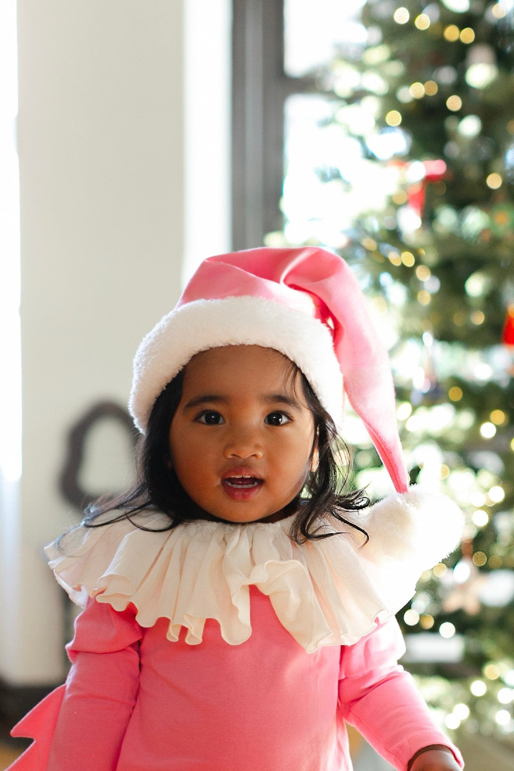 Pink Holiday Elf Costume