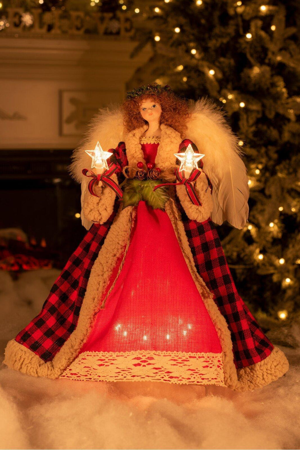 LED Star Christmas Tree Topper Projector Light
