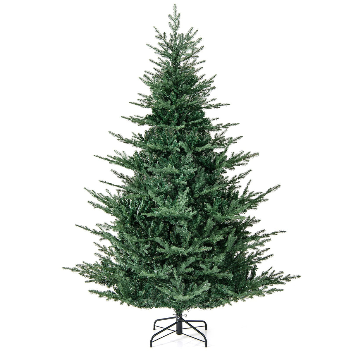 Artificial Christmas Tree with Branch Tips and Warm White LED Lights
