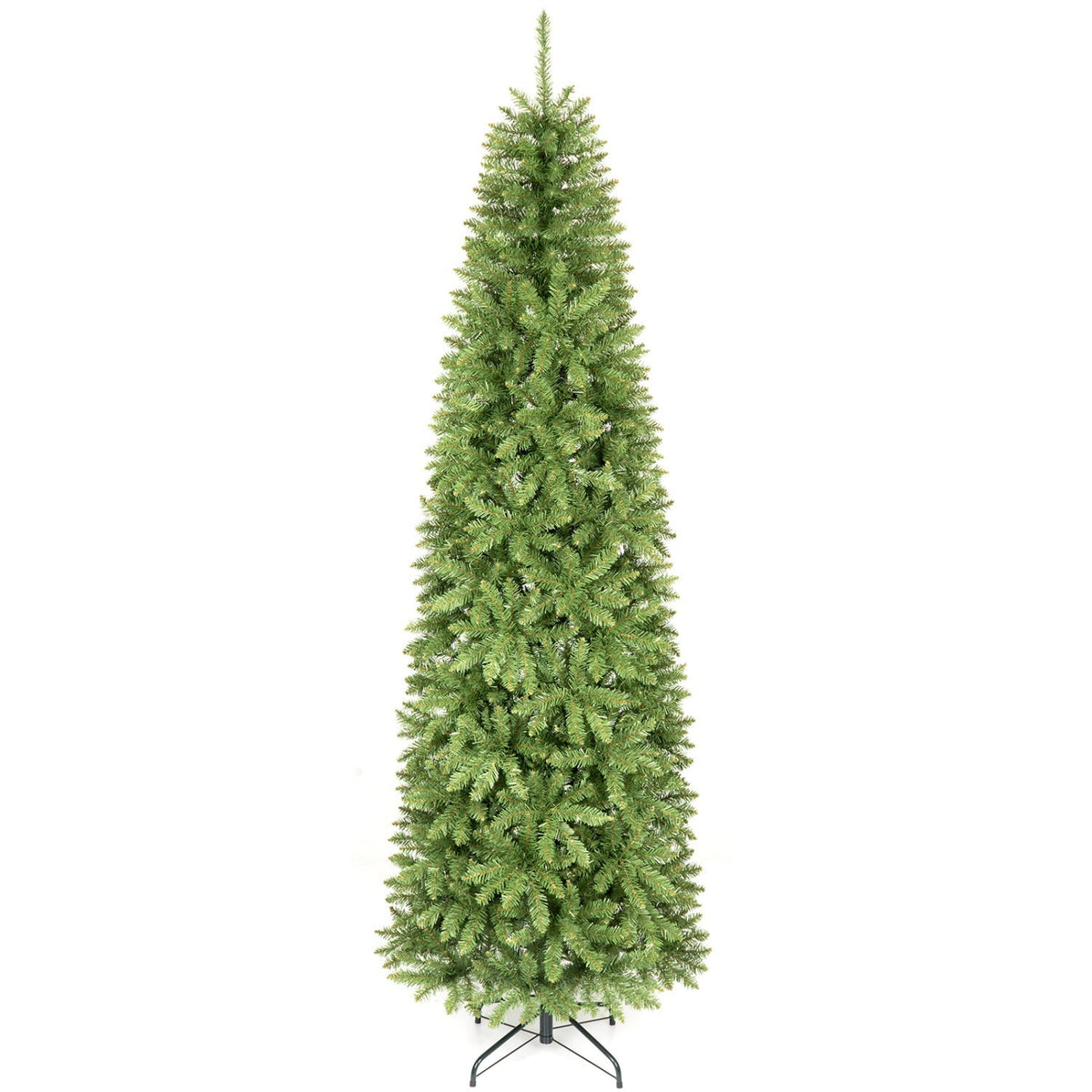 7.5 FT Artificial Pencil Christmas Tree with Metal Stand