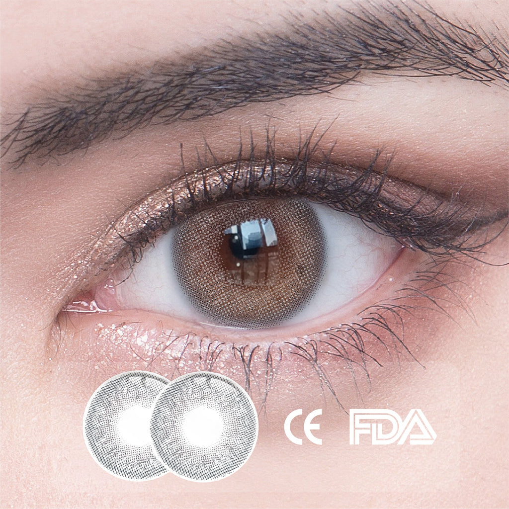 1Pcs FDA Certificate Eyes Beautiful Pupil Colorful Girl Cosplay Contact Lenses GRAY