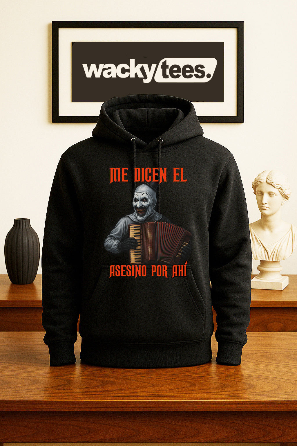 Me Dicen El Asesino Por Ahi Halloween Corrido Terrifier Killer Clown Graphic Tee Shirt