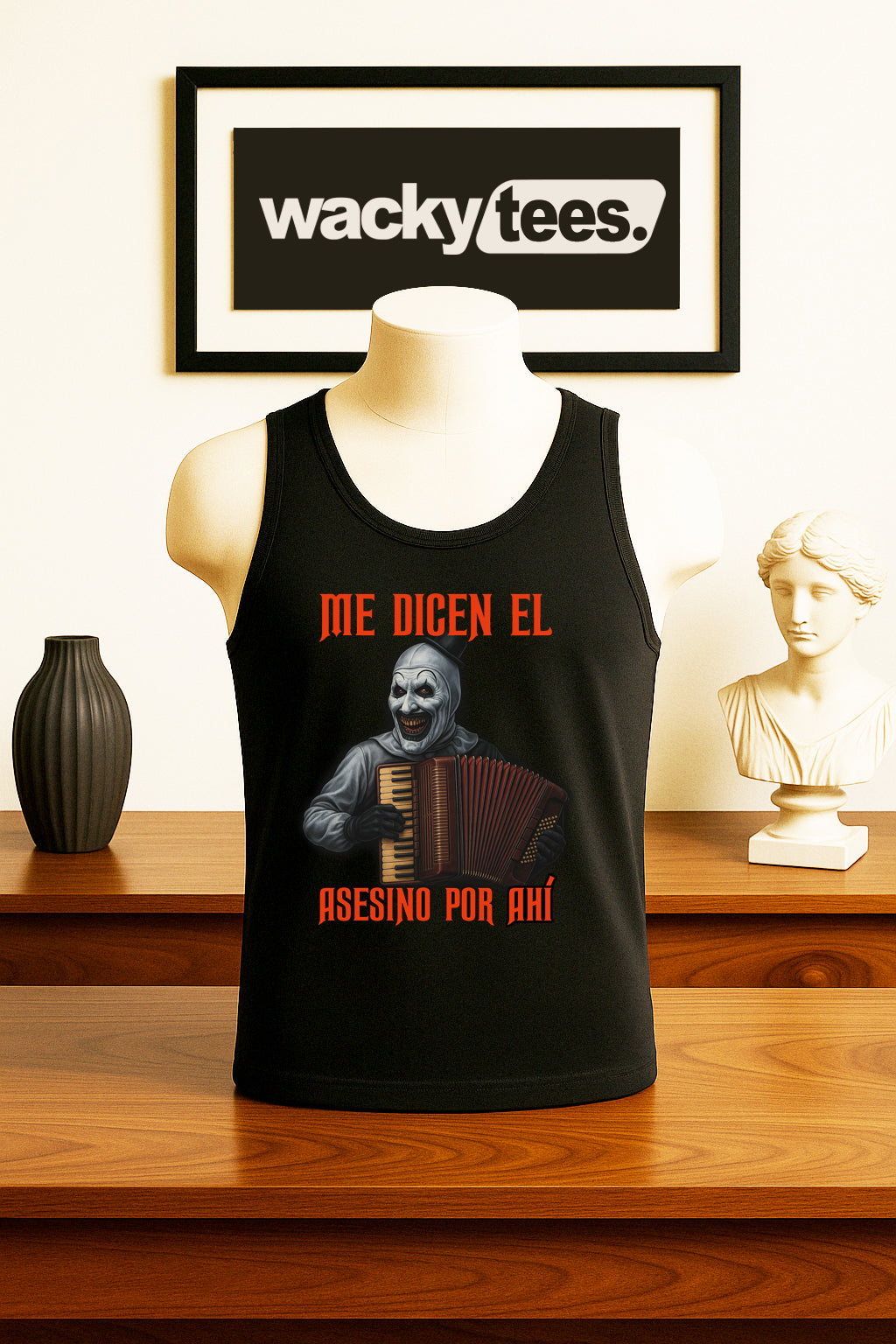 Me Dicen El Asesino Por Ahi Halloween Corrido Terrifier Killer Clown Graphic Tee Shirt