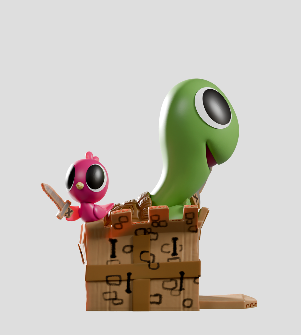 Kaleidos Creative: Box Turtle & Bird Blind Box