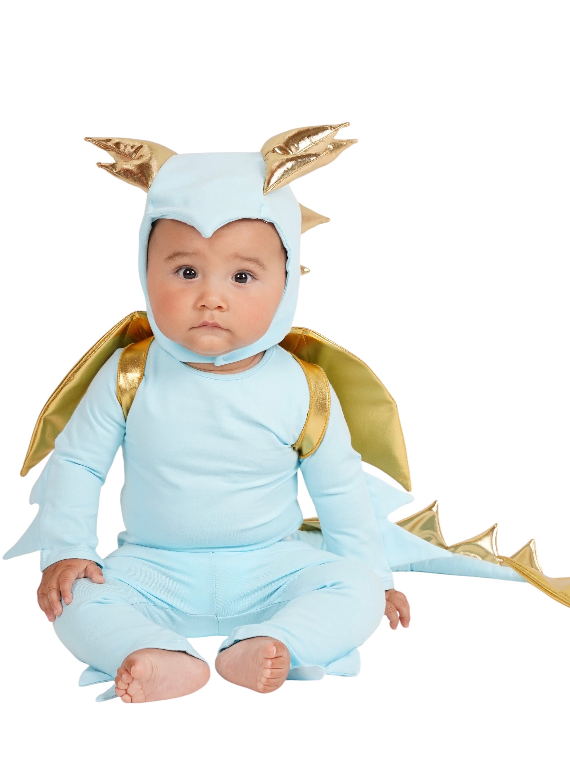 Baby Sky Blue Dragon Costume