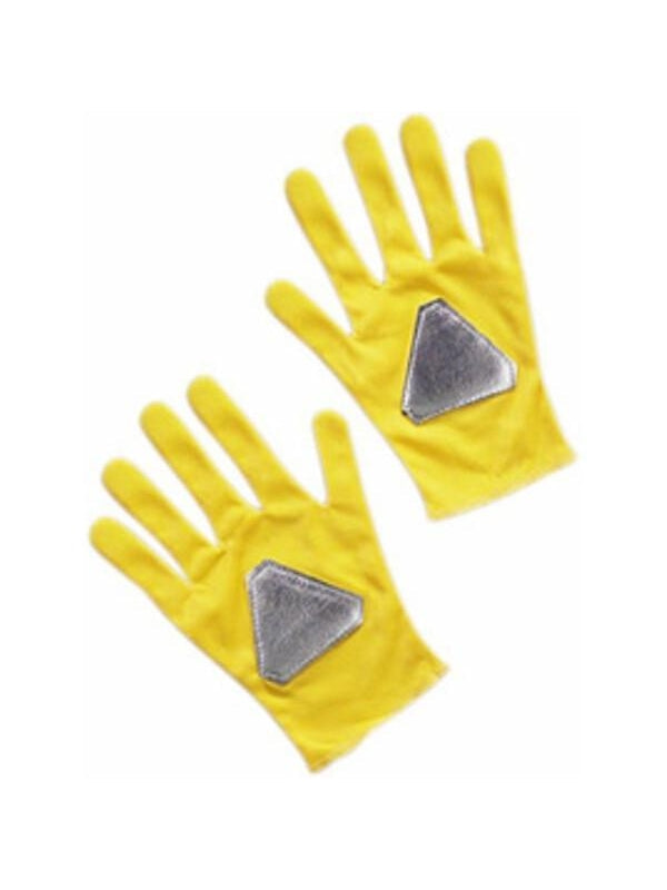 Child's Yellow Power Ranger Gloves