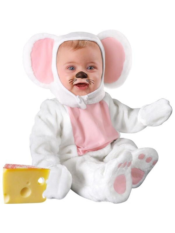 Baby White Mouse Costume