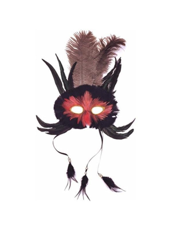 Adult Deluxe Feather Cat Eye Mask