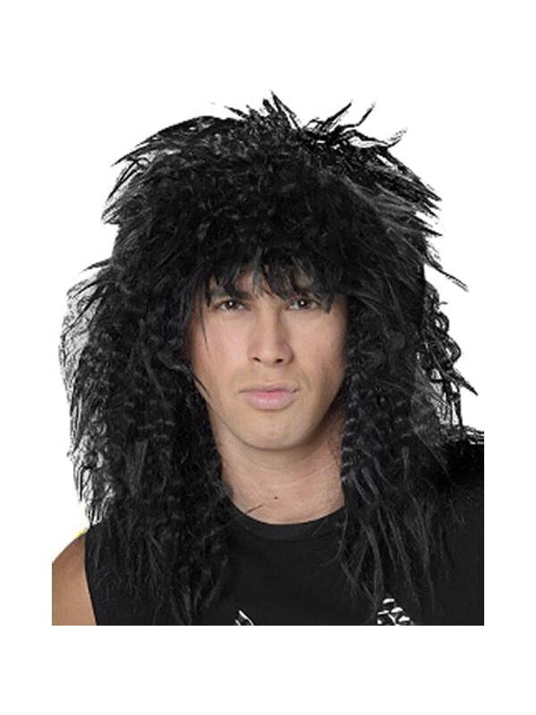 Black 80's Hair Band Wig