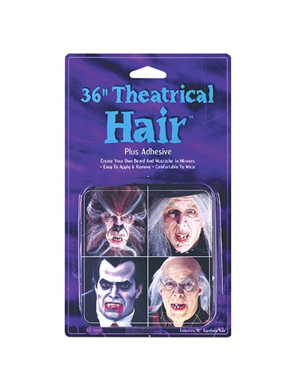 Adult Gray Theatrical Fake Hair