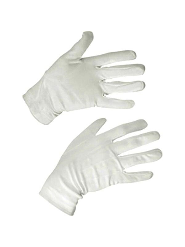 White Santa Costume Gloves
