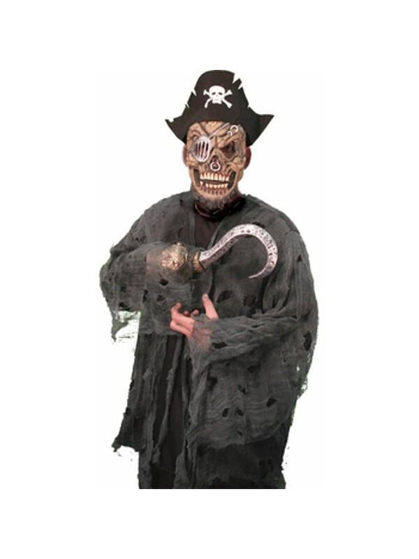 Men's Zombie Pirate Halloween Costume (Junior Sizes)