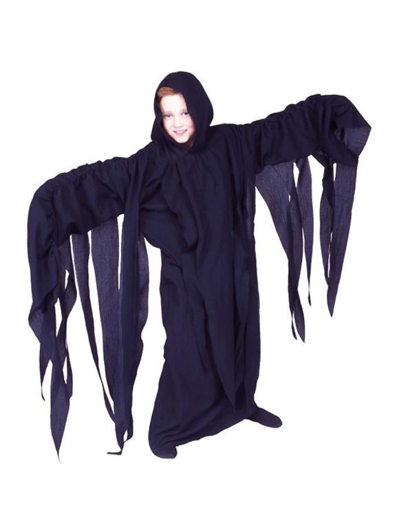 A Thrilling Child's Black Ghoul Costume
