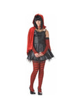 Women's Gothic Red Riding Hood Halloween Costume (Junior Sizes)