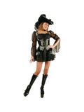 Women's Sexy Black Lace Pirate Halloween Costume