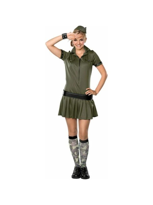 Women's Sexy Army Girl Halloween Costume (Junior Sizes)