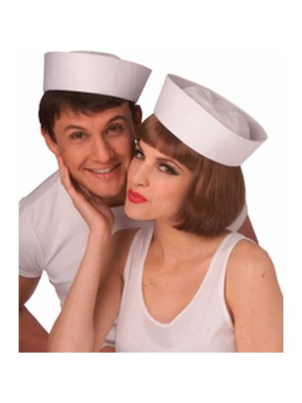 Adult White Sailor Hat