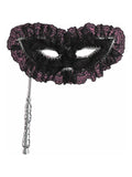 Lace Black Harlequin Eye Mask