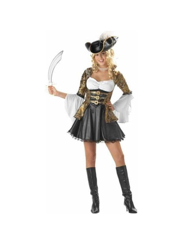 Women's Deluxe Pirate Princess Halloween Costume (Junior Sizes)