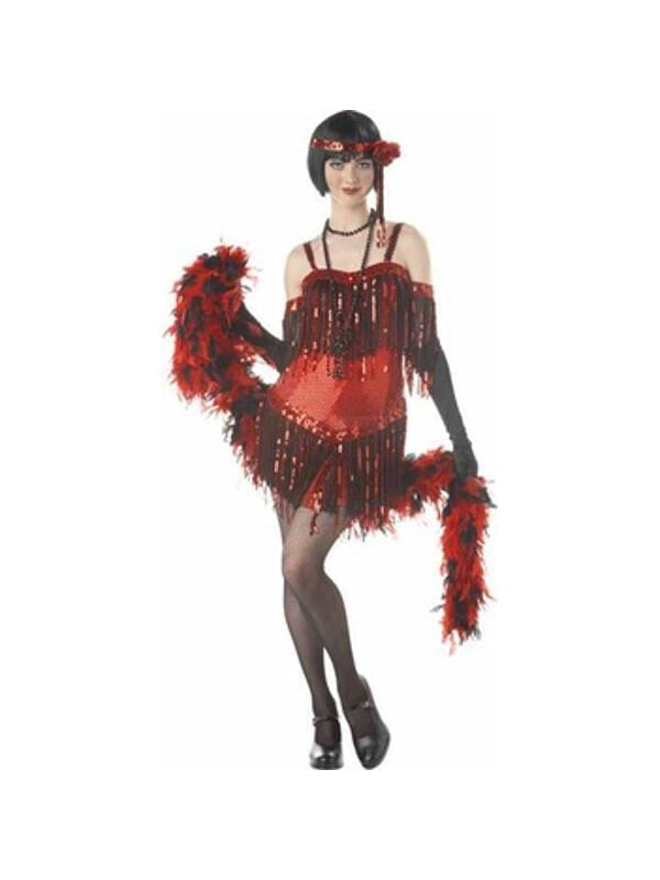 Women's Jazzy Flapper Halloween Costume (Junior Sizes)